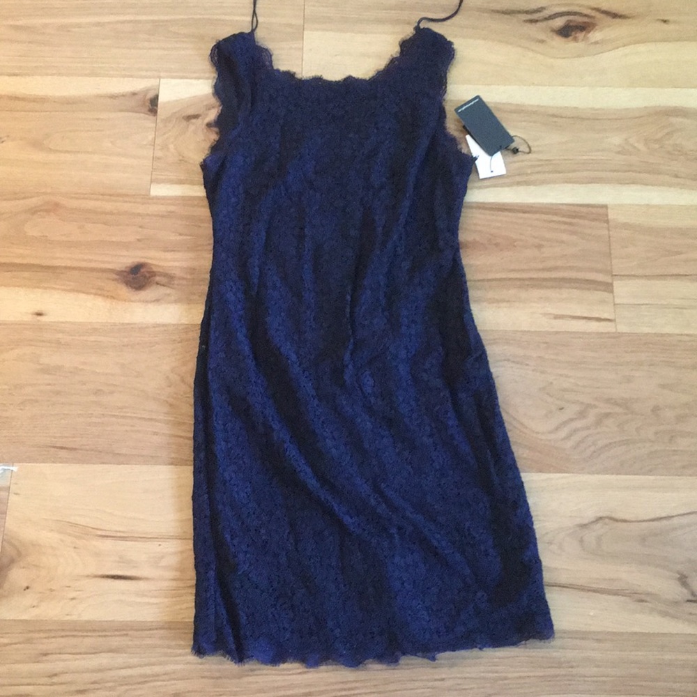 Blue lace dress sleeveless dress